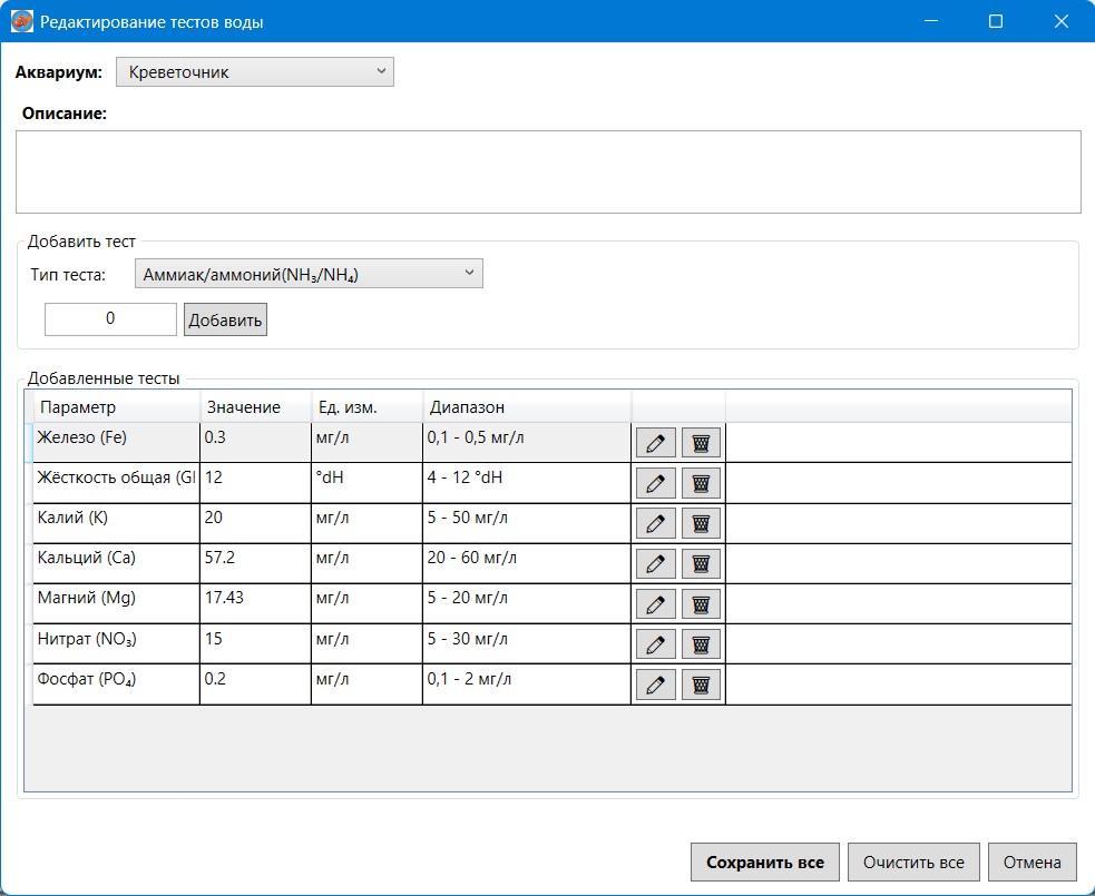 Контроль параметров воды